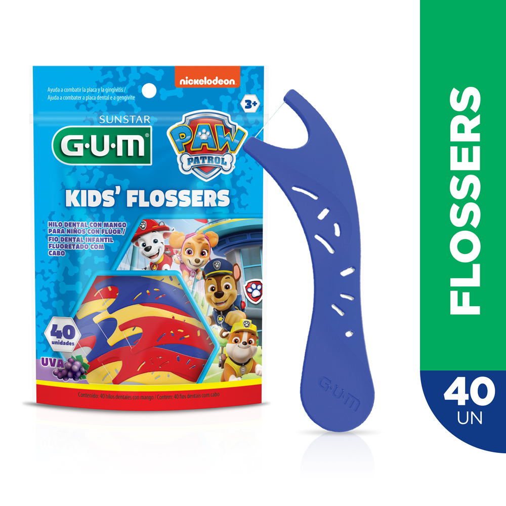 Flosser Infantil GUM Patrulha Canina — 40 unidades
