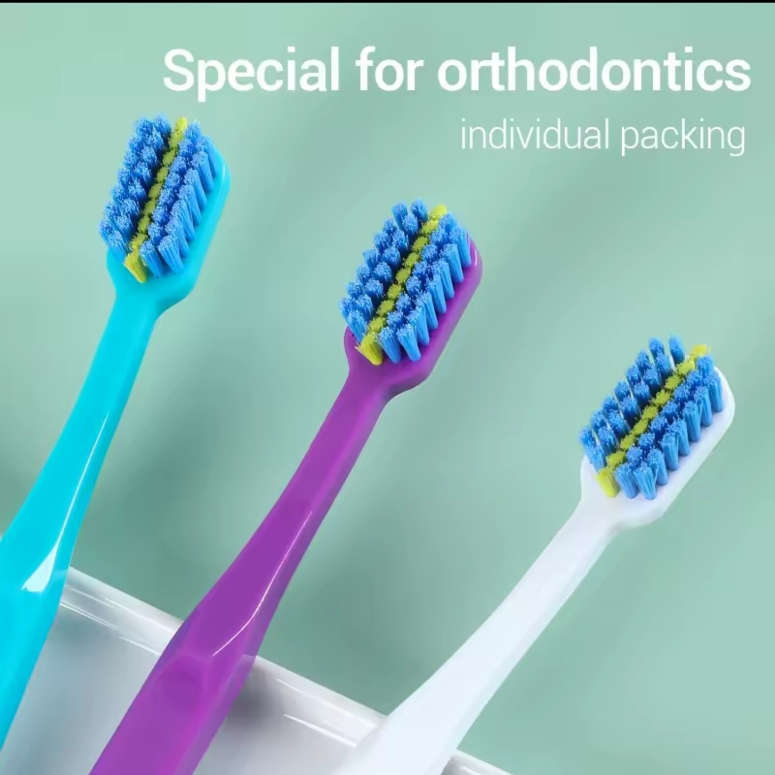 Escova Ortodôntica Ultra Macia — Cerdas em V (Infantojuvenil)