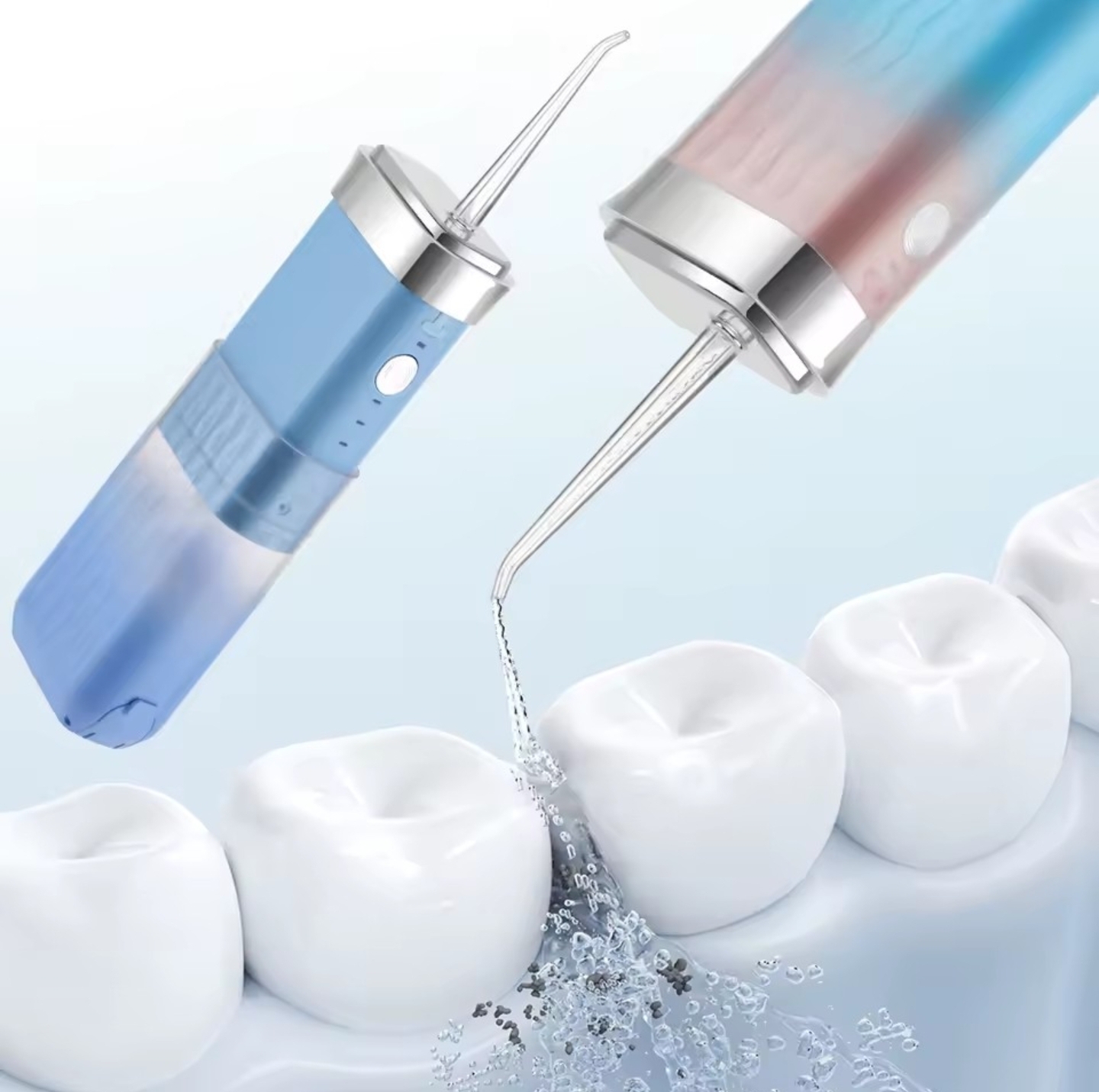 Irrigador Oral Portátil Recarregável Premium — 3 Modos | IPX7 | 4 Bicos