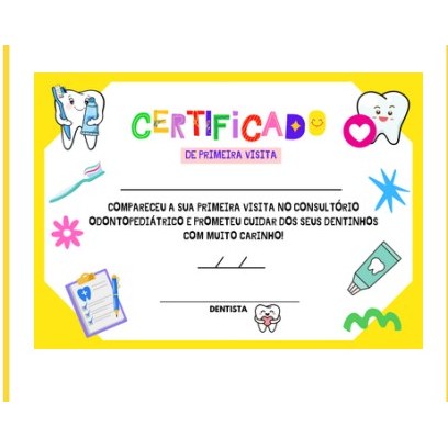 Certificado de Primeira Visita