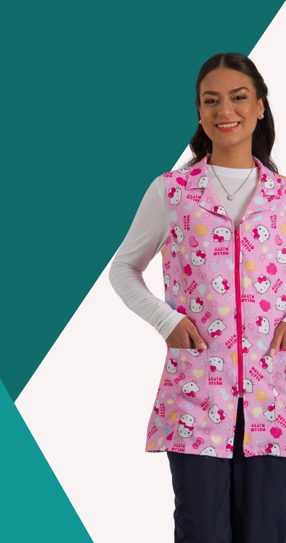 Colete Feminino FunWork Hello Kitty Jelly