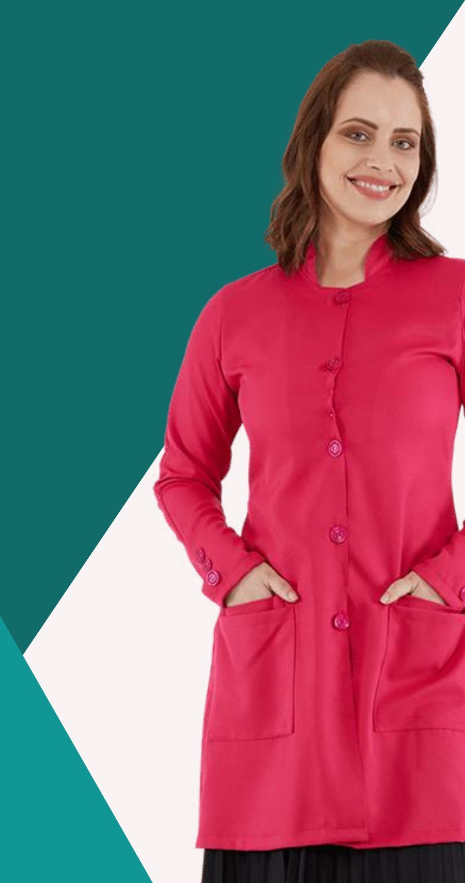 Jaleco Feminino FunWork Classic — Manga Longa