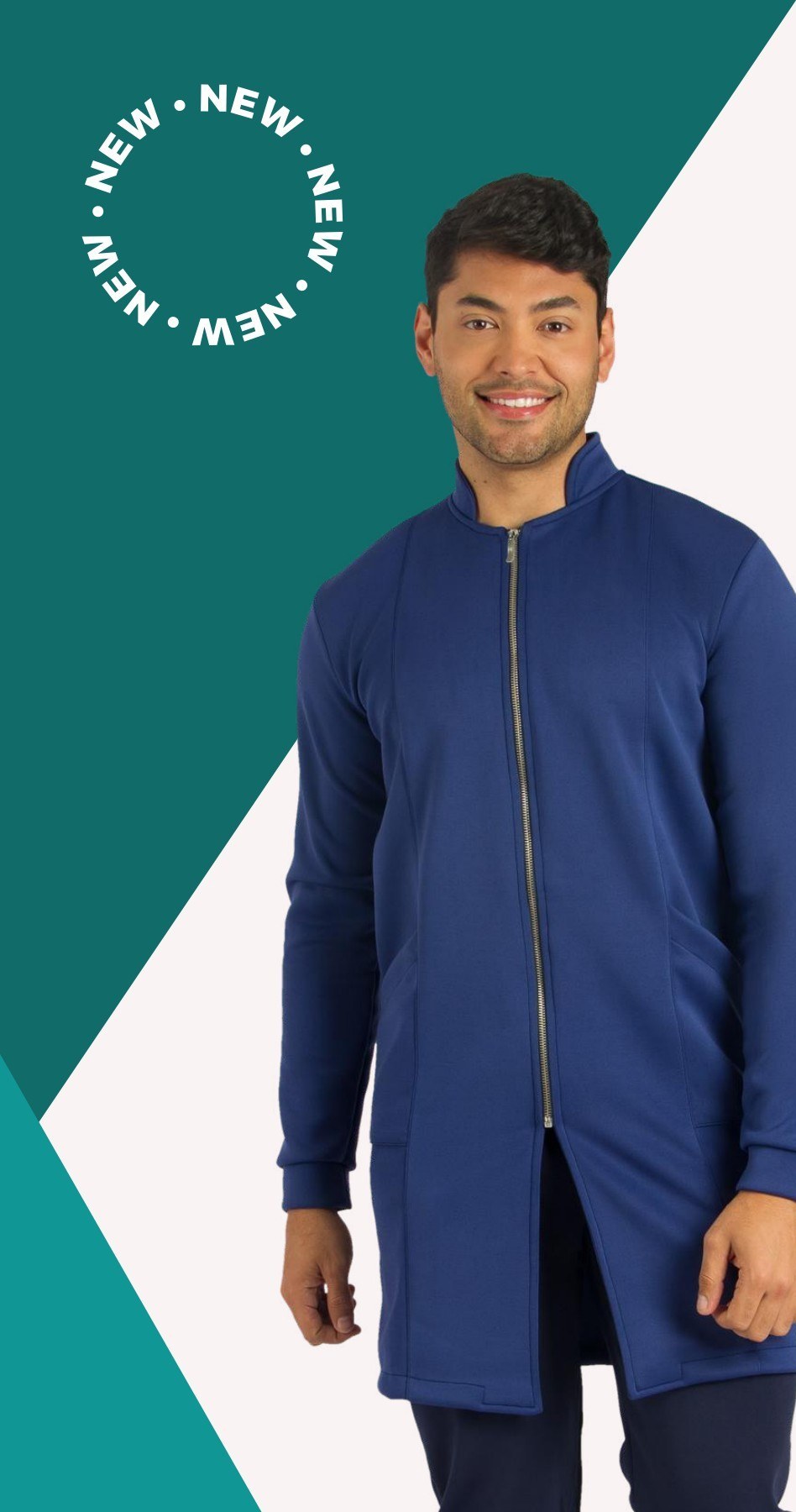Jaleco Masculino FunWork Newprene Azul Marinho