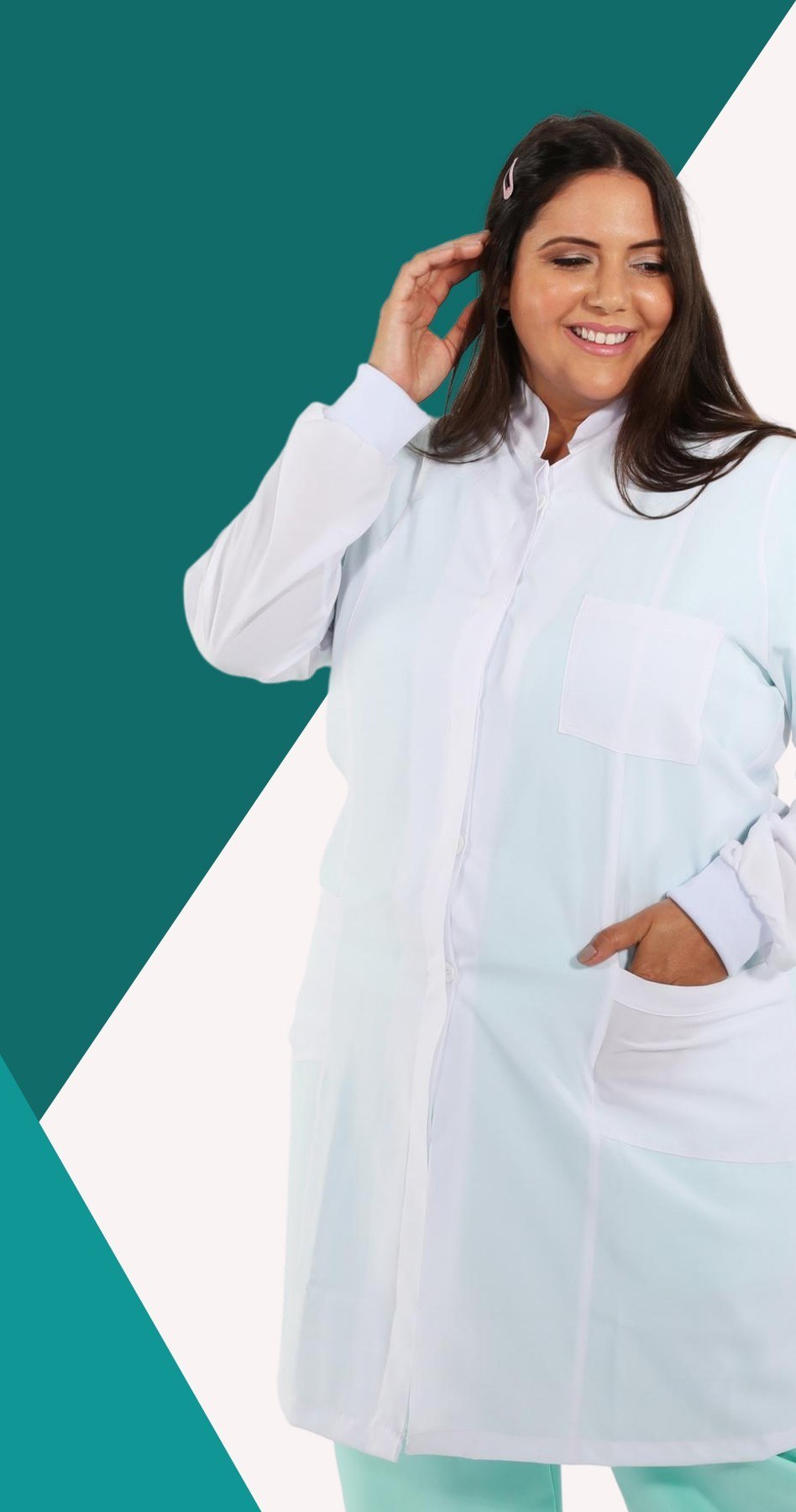 Jaleco Feminino FunWork Plus Size — Students
