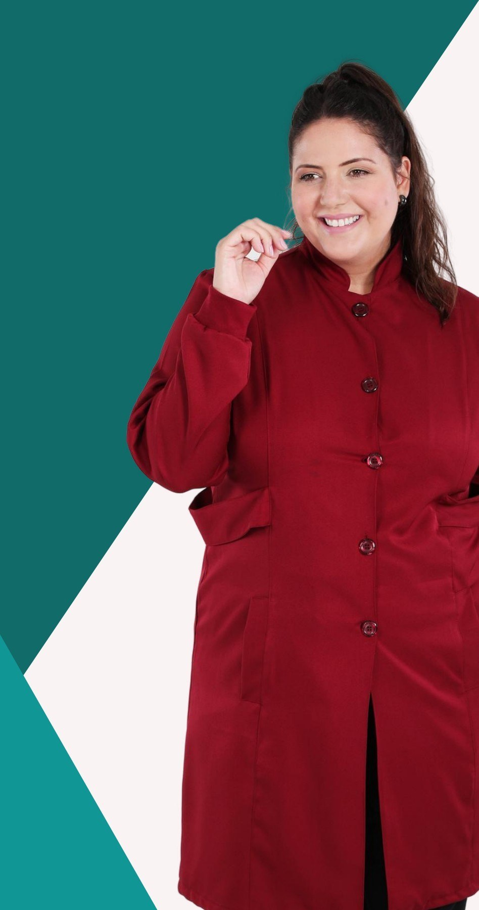 Jaleco Feminino FunWork Plus Size Unik