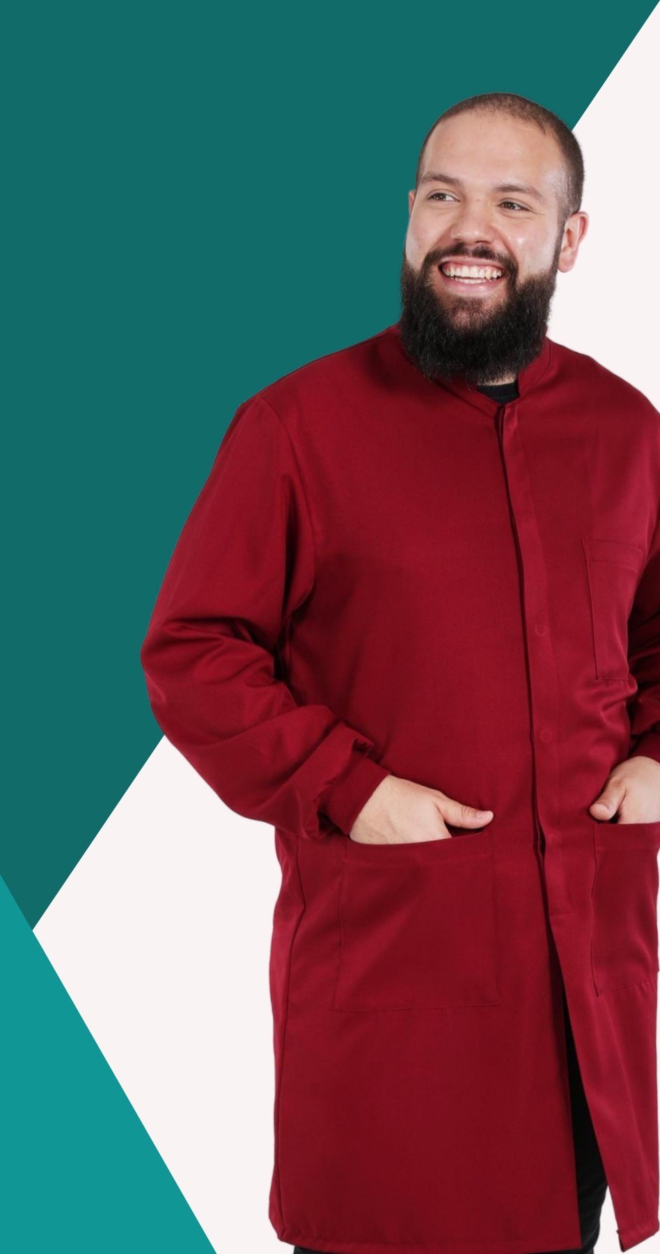 Jaleco Masculino FunWork Plus Size Unik